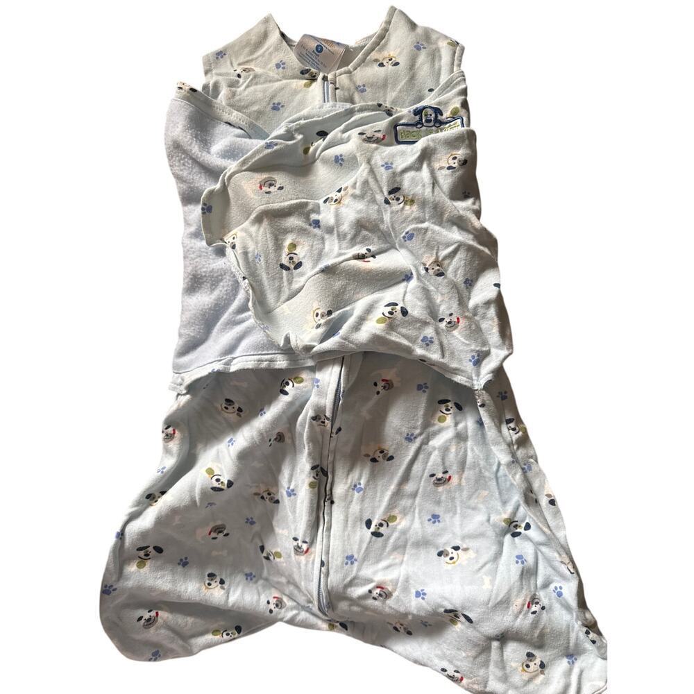 HALO SLEEP-SACK SWADDLE - size SMALL  3-6 months DOG PRINT